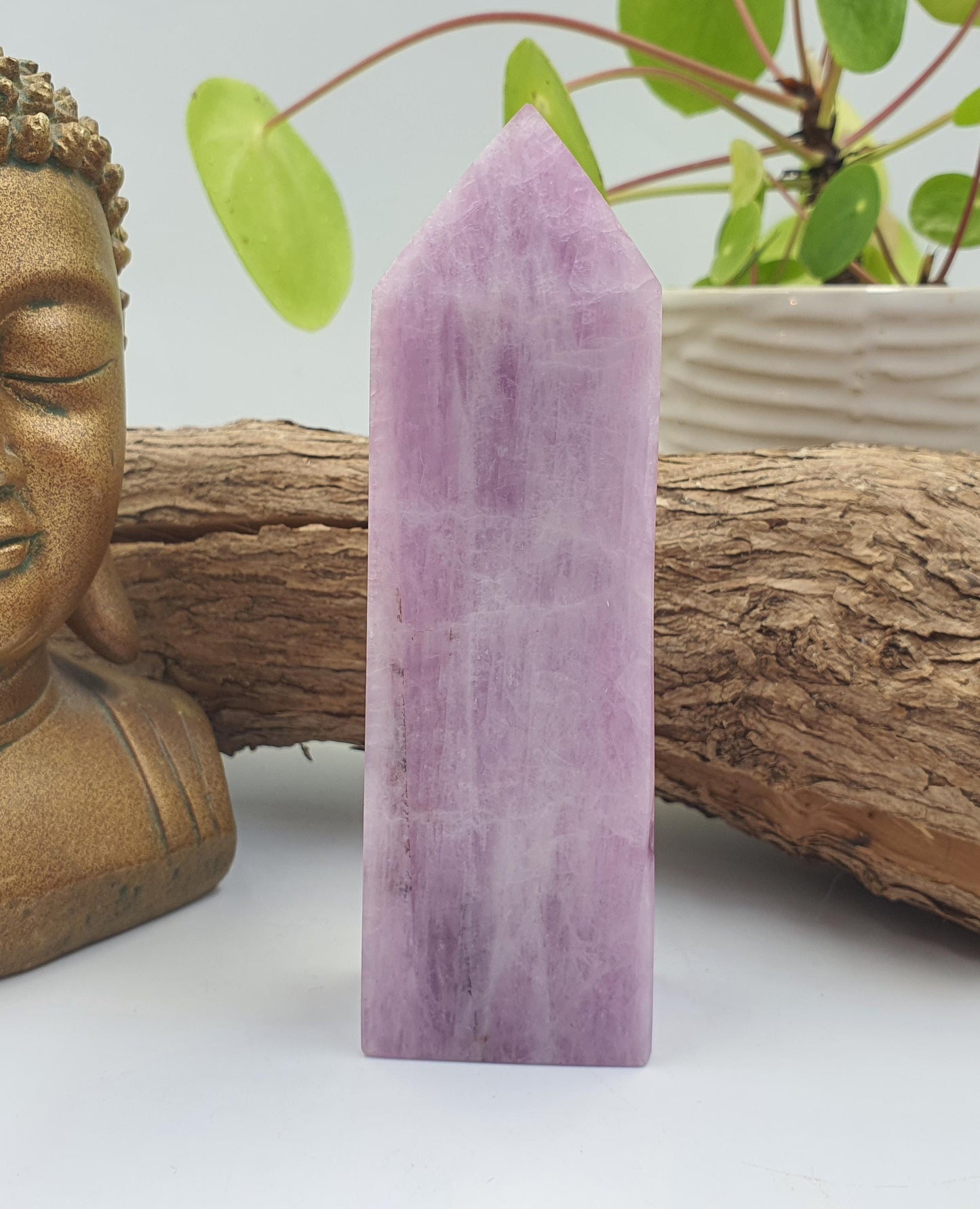 Kunzite Crystal Tower - Heart Chakra & Emotional Healing Crystal - 345g