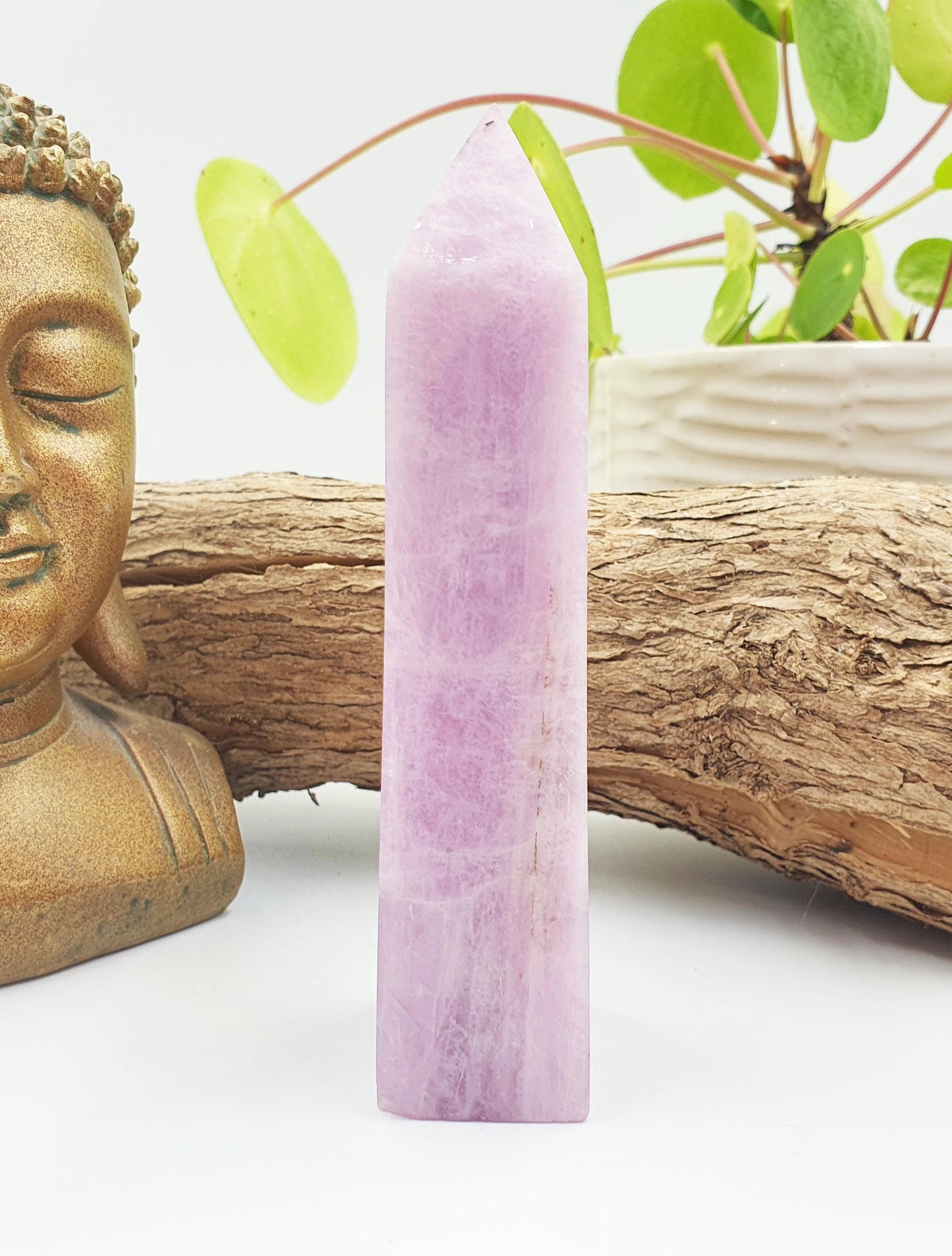 Kunzite Crystal Tower - Heart Chakra & Emotional Healing Crystal - 345g
