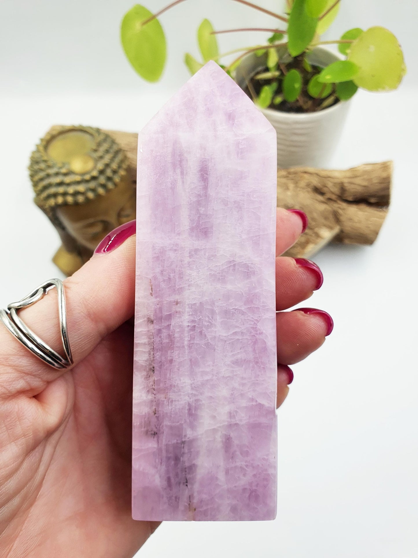 Kunzite Crystal Tower - Heart Chakra & Emotional Healing Crystal - 345g