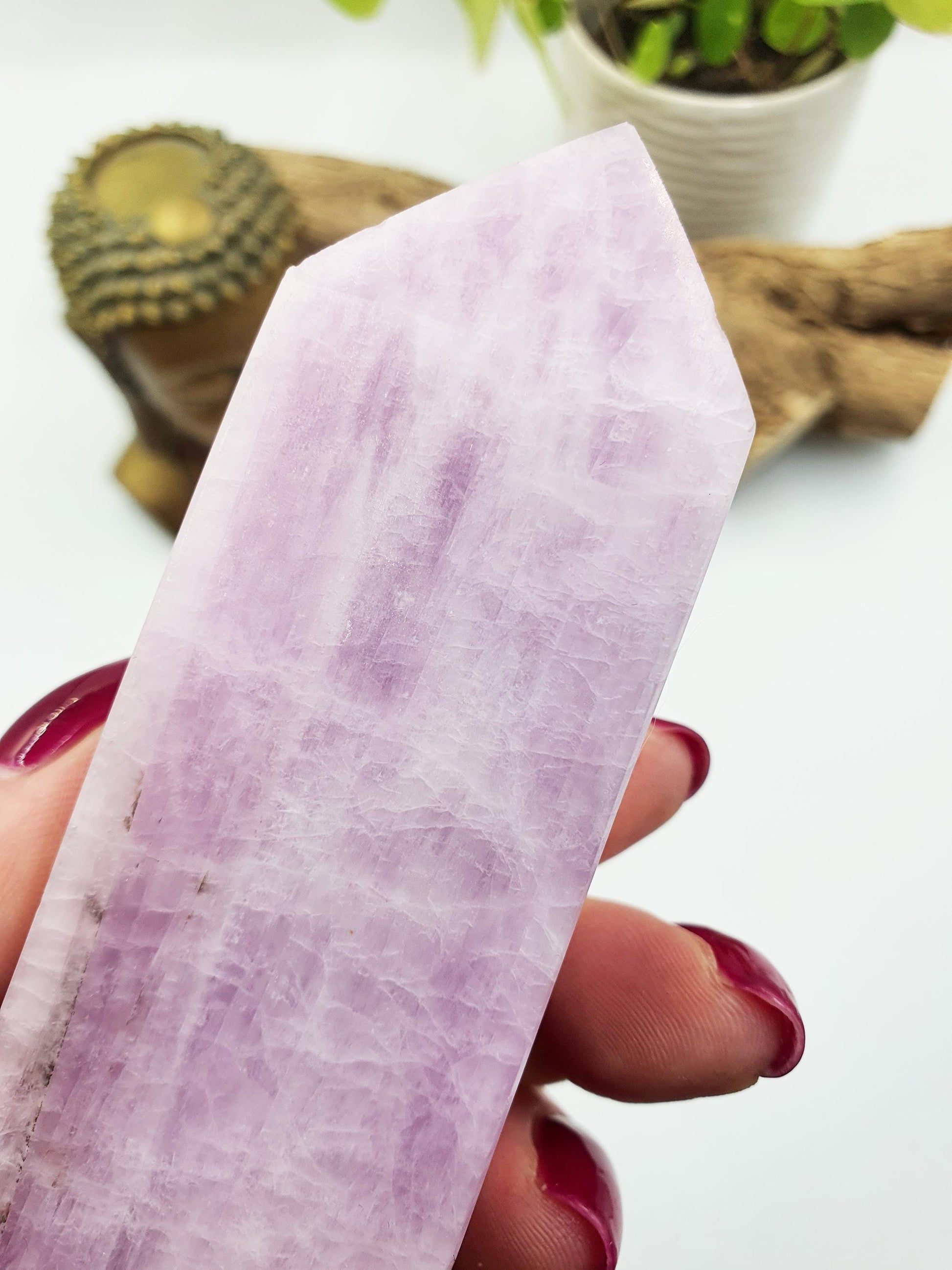 Kunzite Crystal Tower - Heart Chakra & Emotional Healing Crystal - 345g