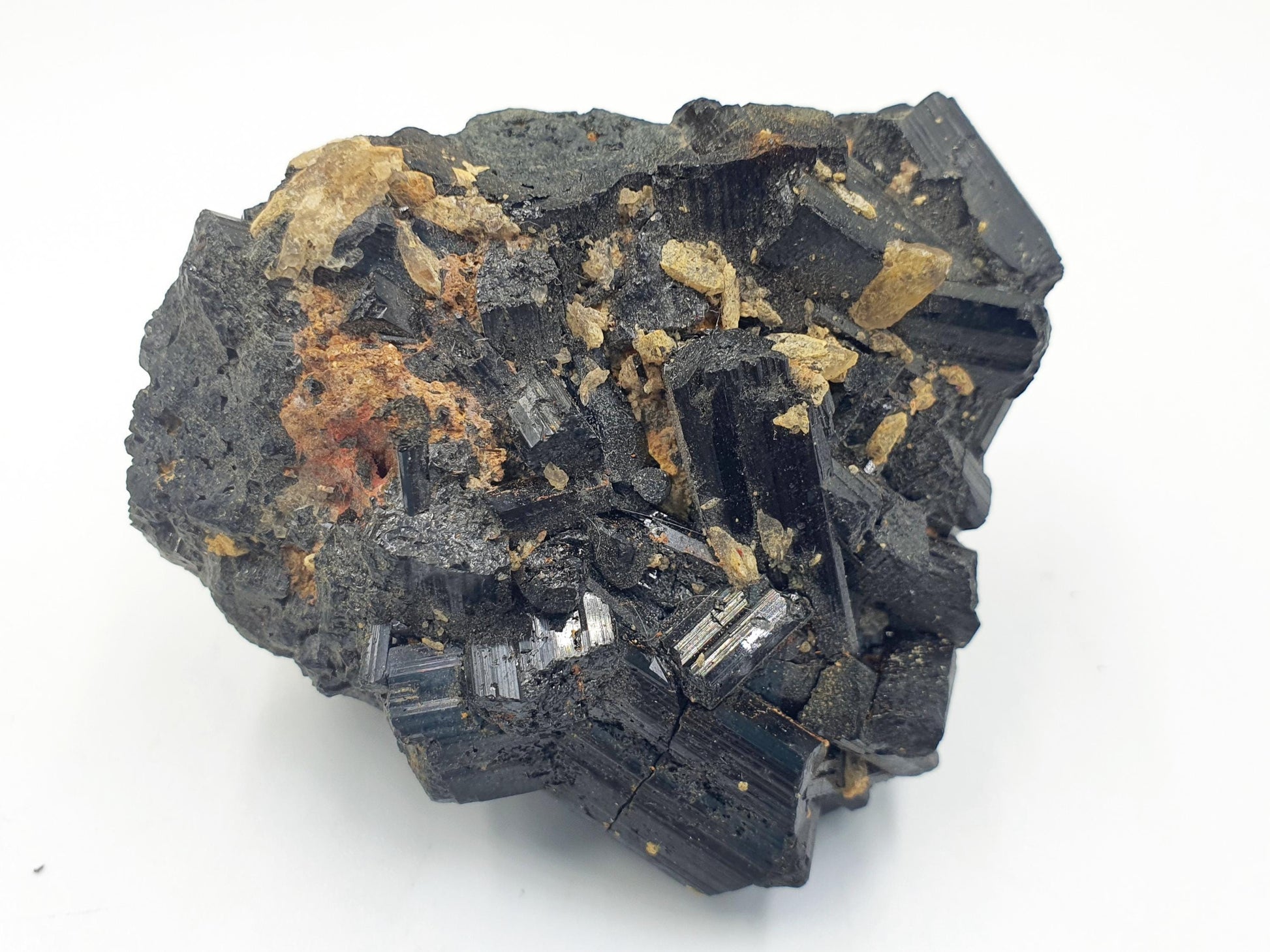 Flashy Raw Zambian Black Tourmaline Specimen - Natural Protection and Grounding Crystal - 165g