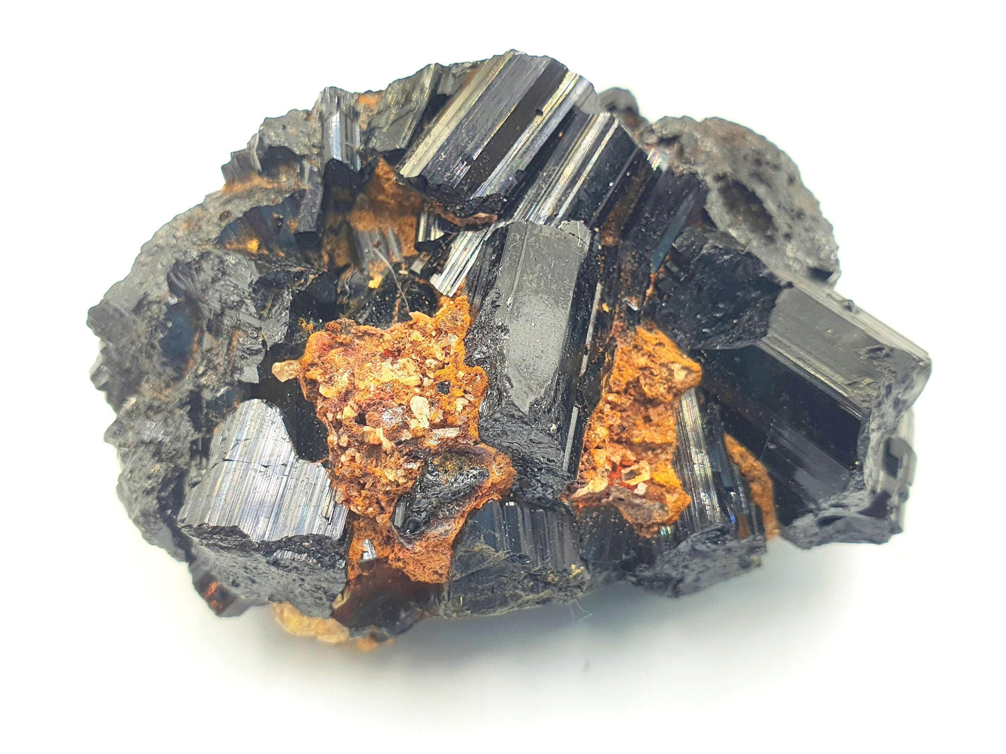 Flashy Raw Zambian Black Tourmaline Specimen - Natural Protection and Grounding Crystal - 165g