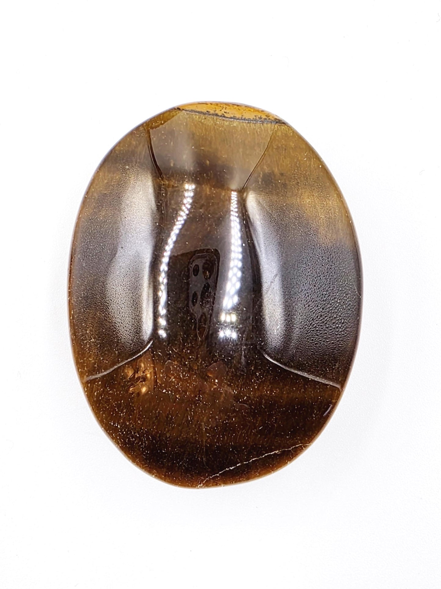 High Grade Yellow Tigers Eye Palm Stone - Protection & Courage Crystal - 75g