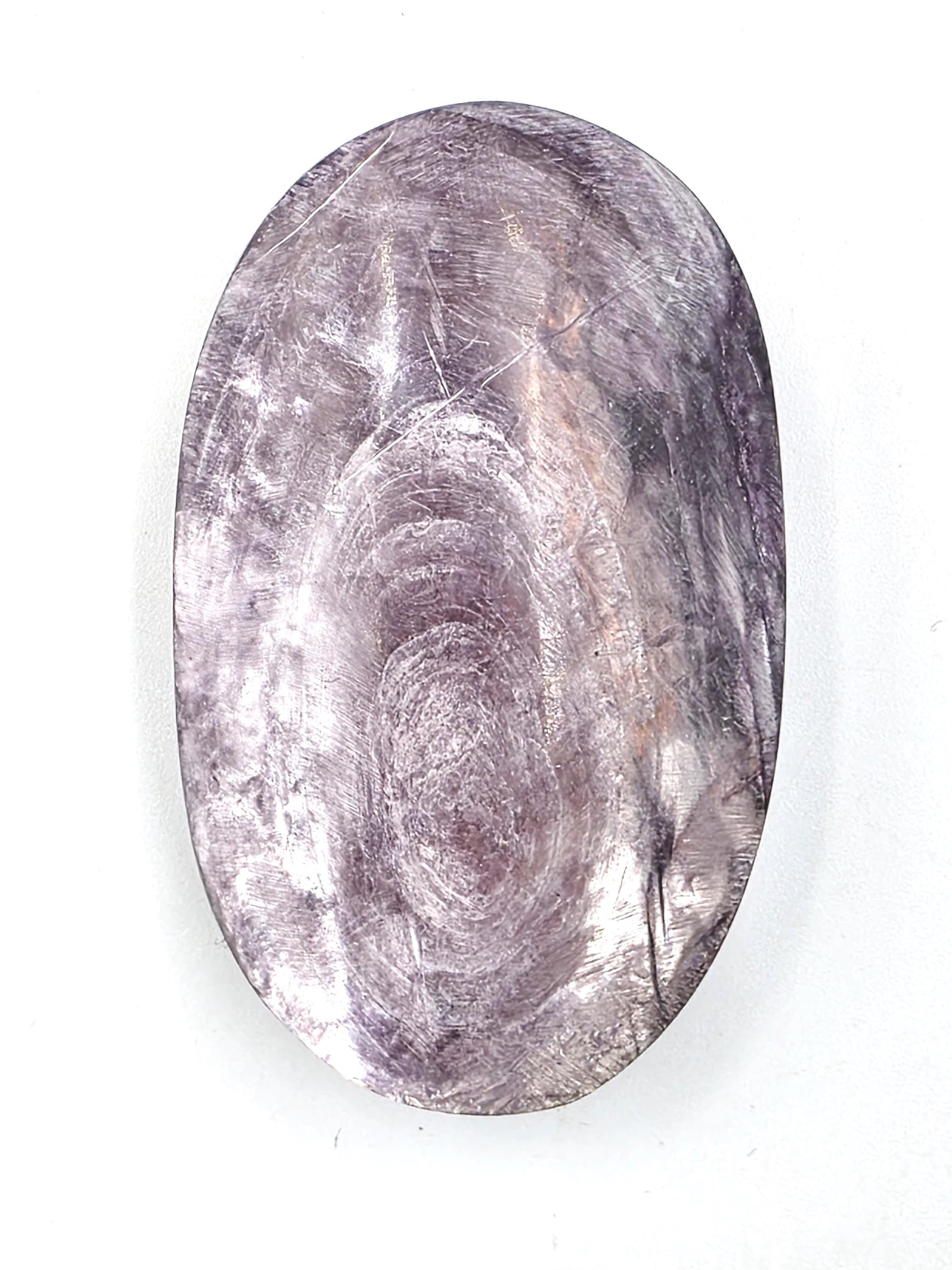 Purple Mica Palm Stone - Insight & Transformation Healing Crystal, 70g