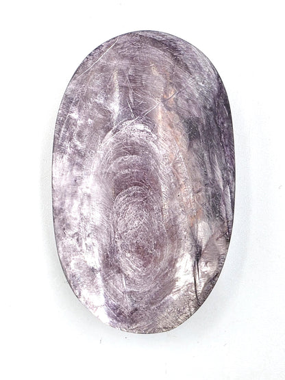 Purple Mica Palm Stone - Insight & Transformation Healing Crystal, 70g