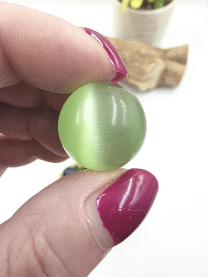 Cat’s Eye Mini Crystal Sphere – Protection, Intuition & Good Luck Crystal