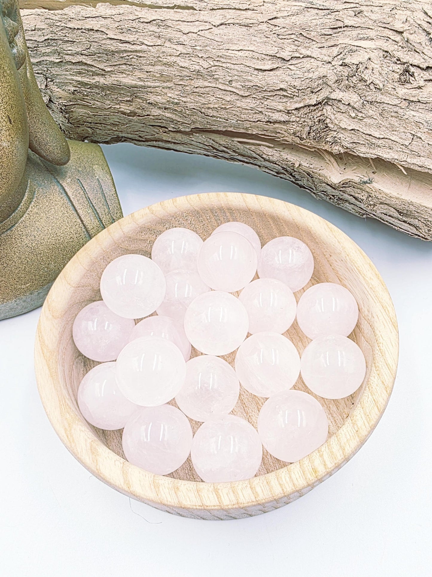 Rose Quartz Mini Crystal Sphere – Love, Calm & Emotional Healing Gemstone, 20mm