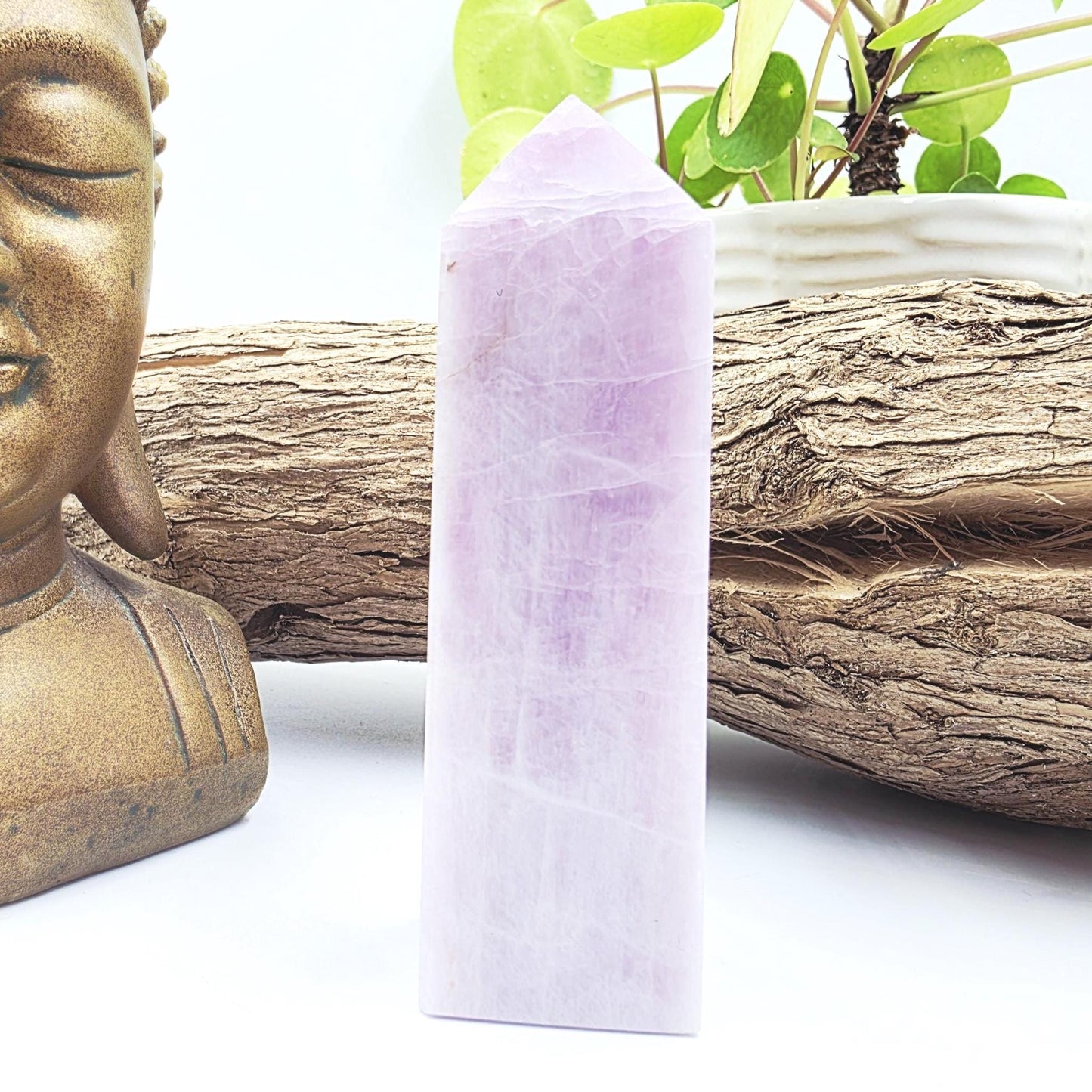 Kunzite Crystal Tower - Heart Chakra & Emotional Healing Crystal - 170g