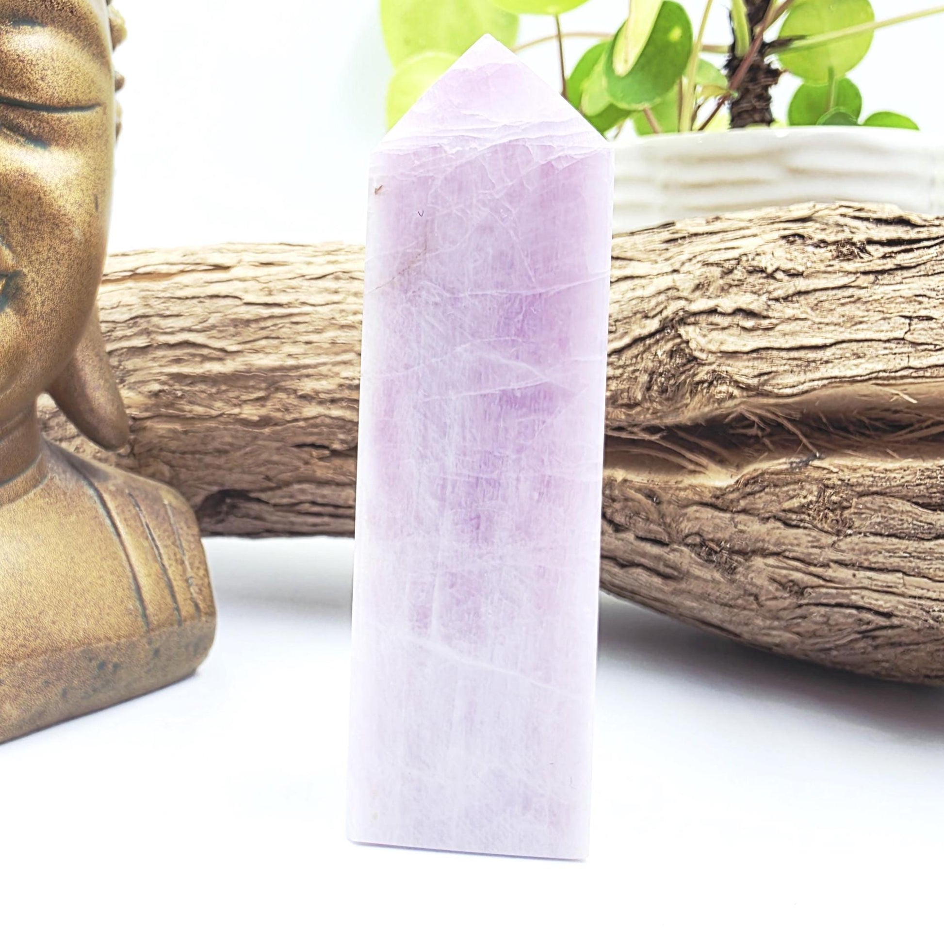 Kunzite Crystal Tower - Heart Chakra & Emotional Healing Crystal - 170g