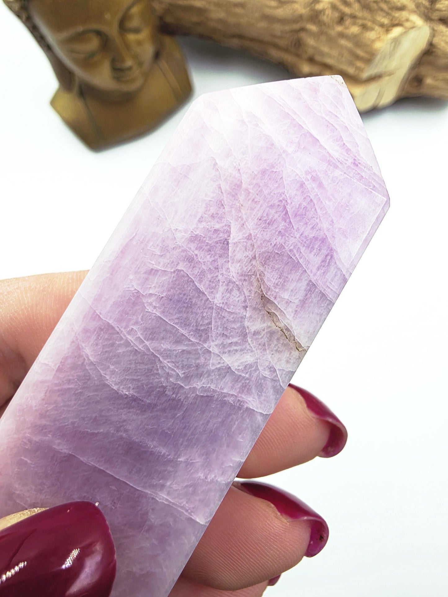 Kunzite Crystal Tower - Heart Chakra & Emotional Healing Crystal - 170g