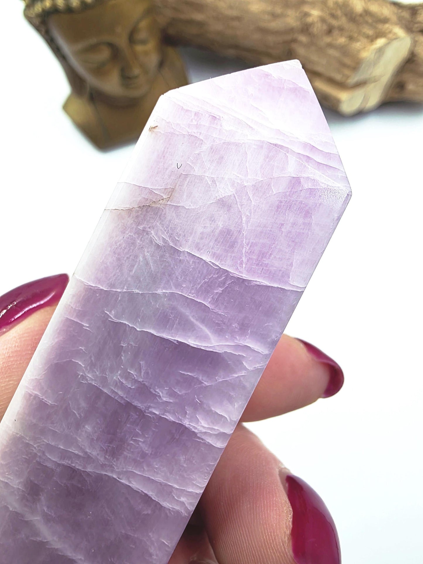 Kunzite Crystal Tower - Heart Chakra & Emotional Healing Crystal - 170g