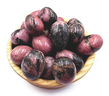 Rhodonite Tumble Stone – Emotional Healing, Self-Love & Balance Crystal