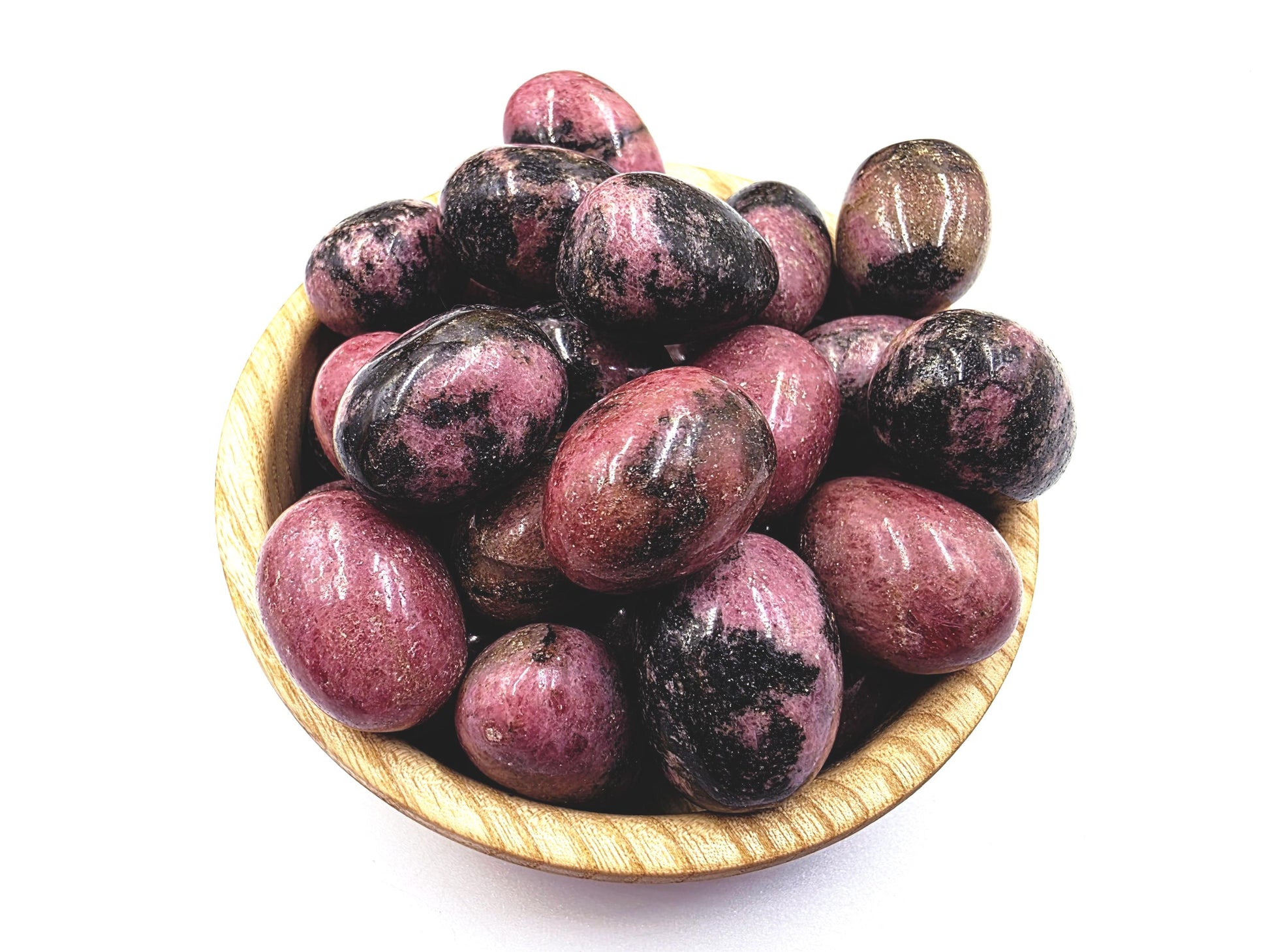 Rhodonite Tumble Stone – Emotional Healing, Self-Love & Balance Crystal