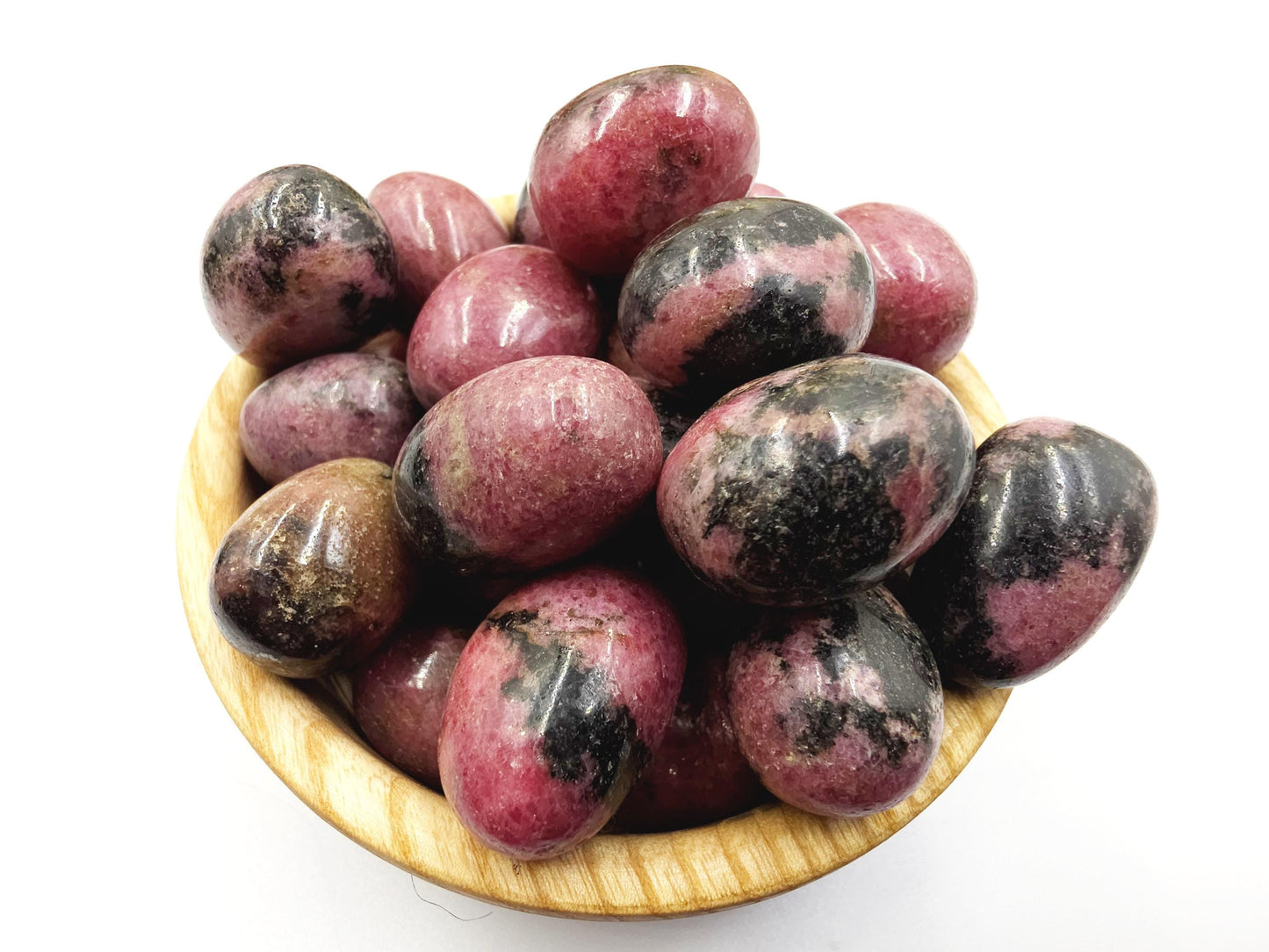 Rhodonite Tumble Stone – Emotional Healing, Self-Love & Balance Crystal