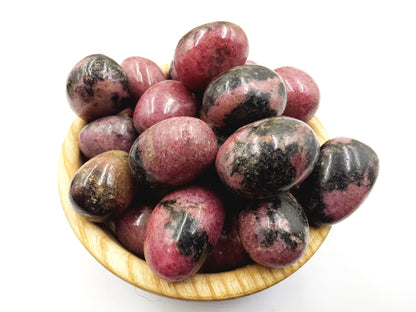 Rhodonite Tumble Stone – Emotional Healing, Self-Love & Balance Crystal