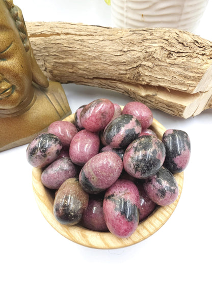 Rhodonite Tumble Stone – Emotional Healing, Self-Love & Balance Crystal