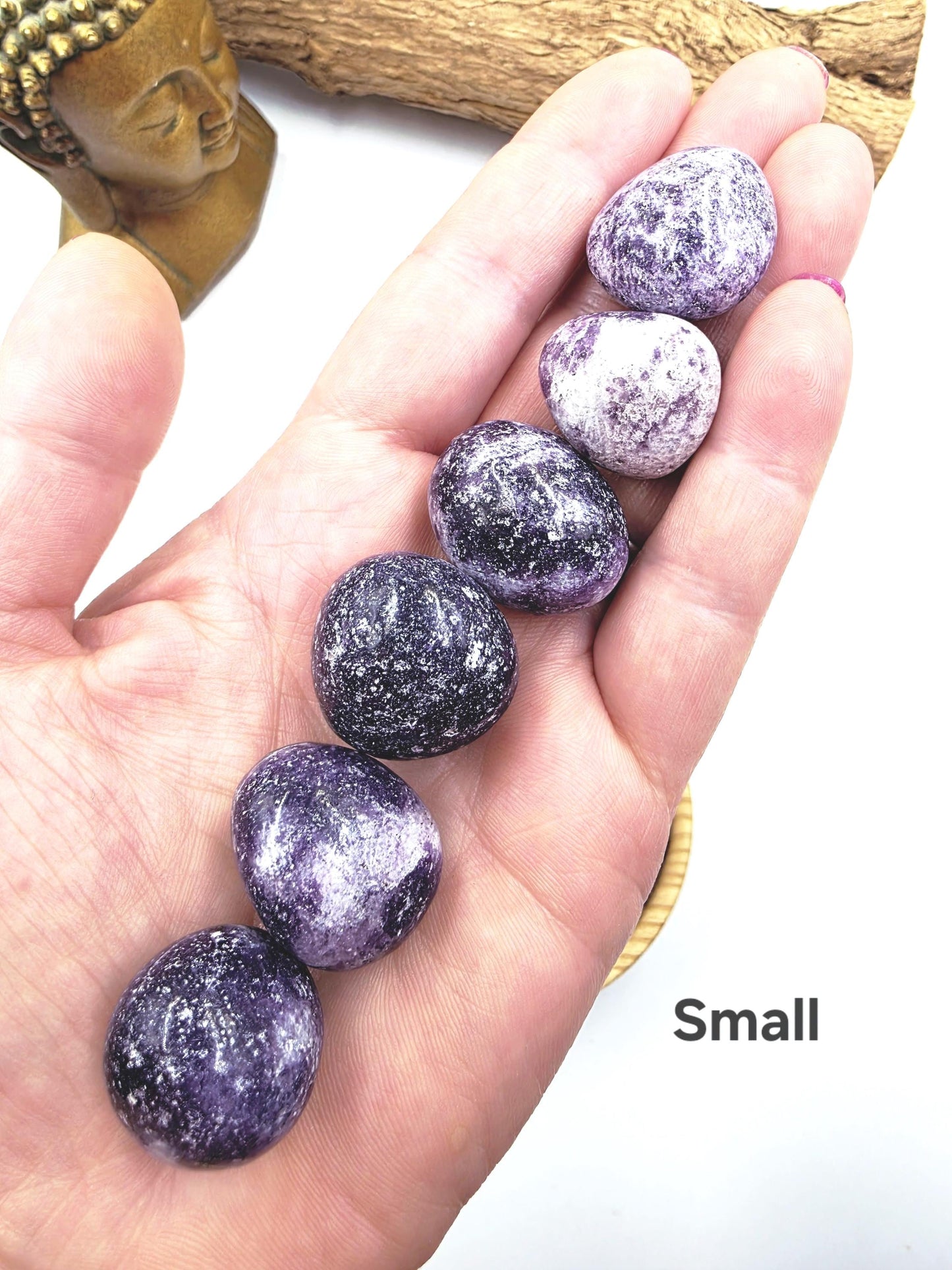 Lepidolite Tumble Stone – Calm, Stress Relief & Emotional Balance Healing Crystal