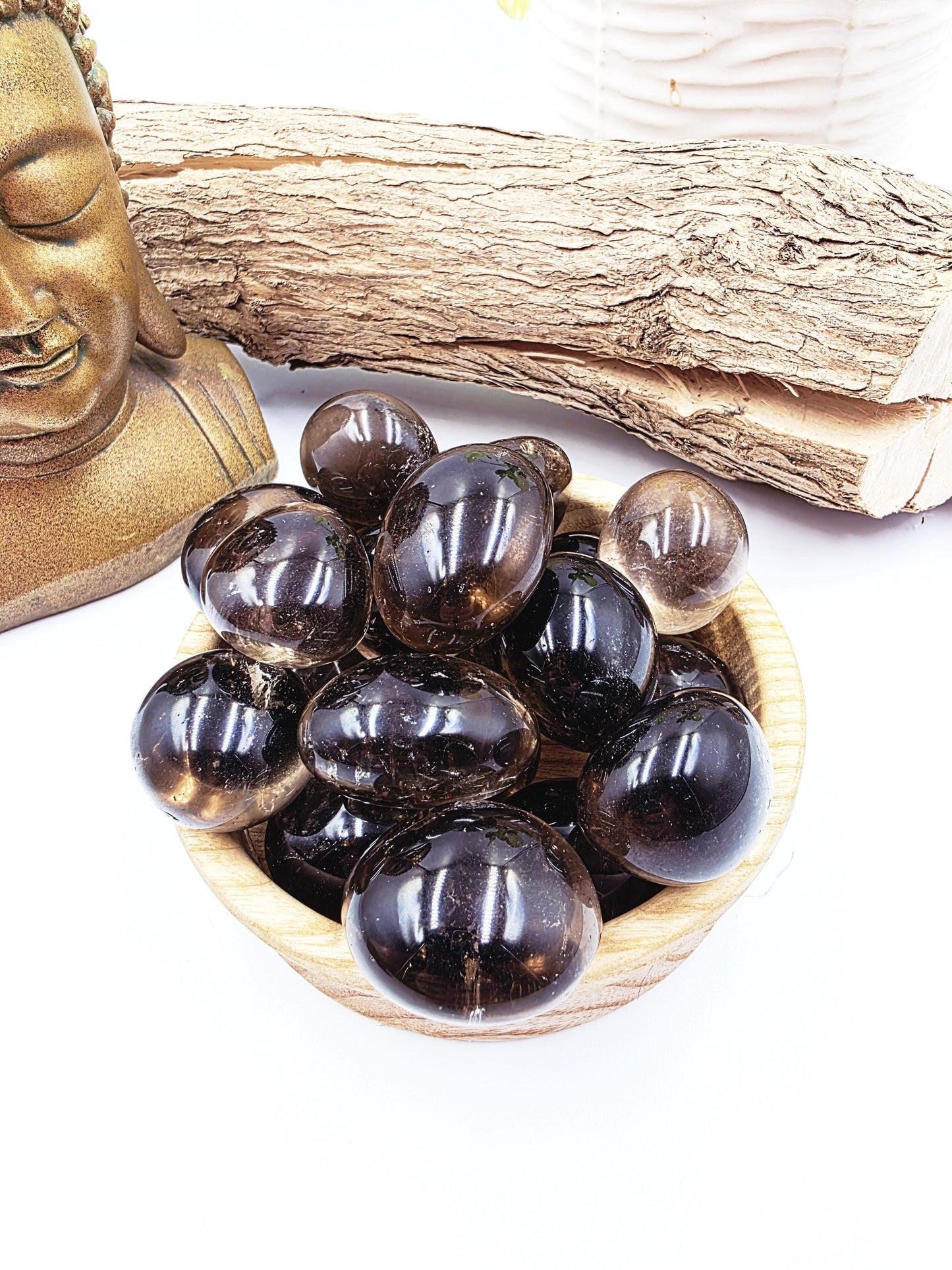 Large Smoky Quartz Tumble Stone – Grounding, Protection & Stress Relief Healing Crystal