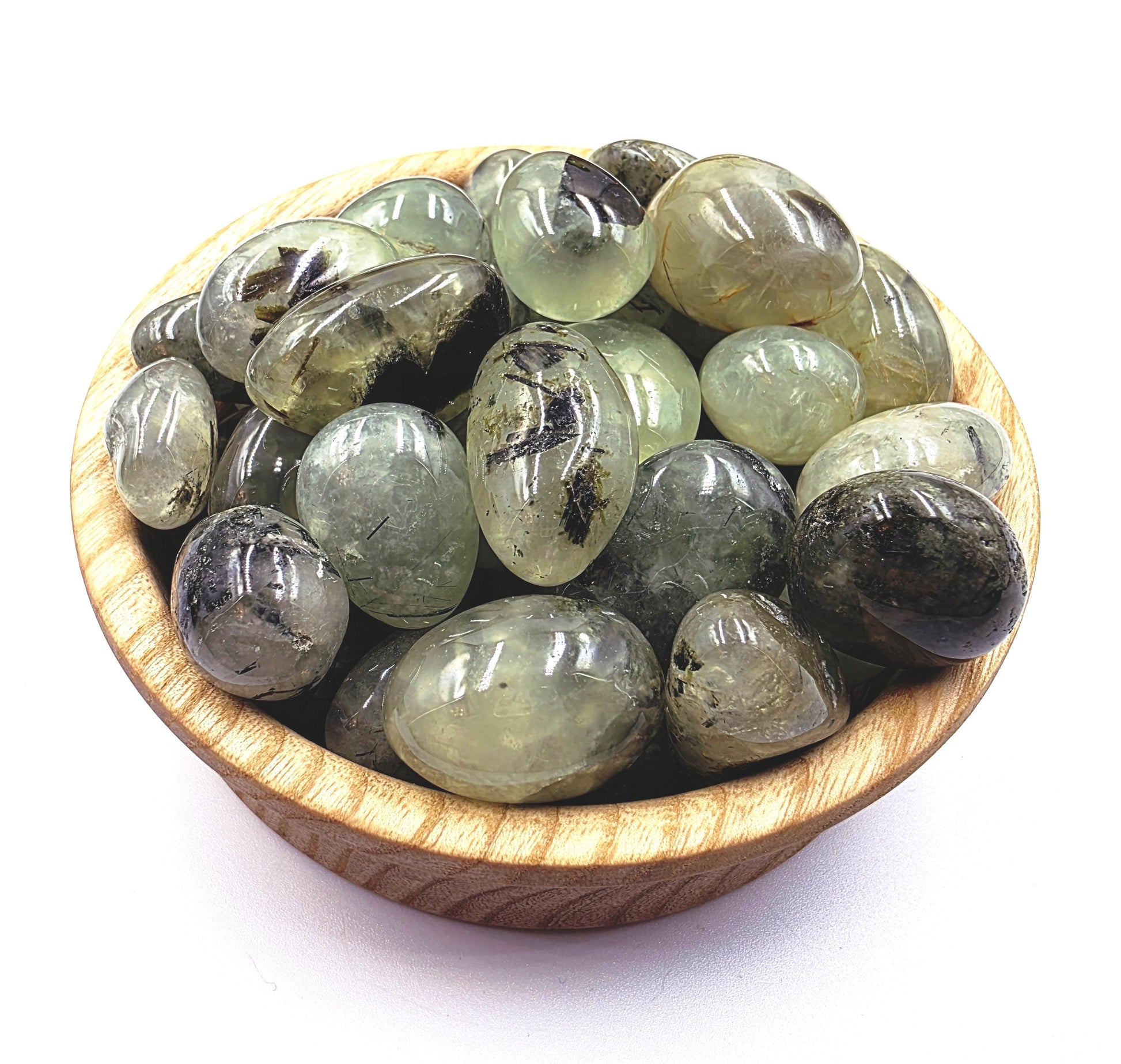 Little Prehnite Tumble Stone – Peace, Intuition & Emotional Healing Crystal