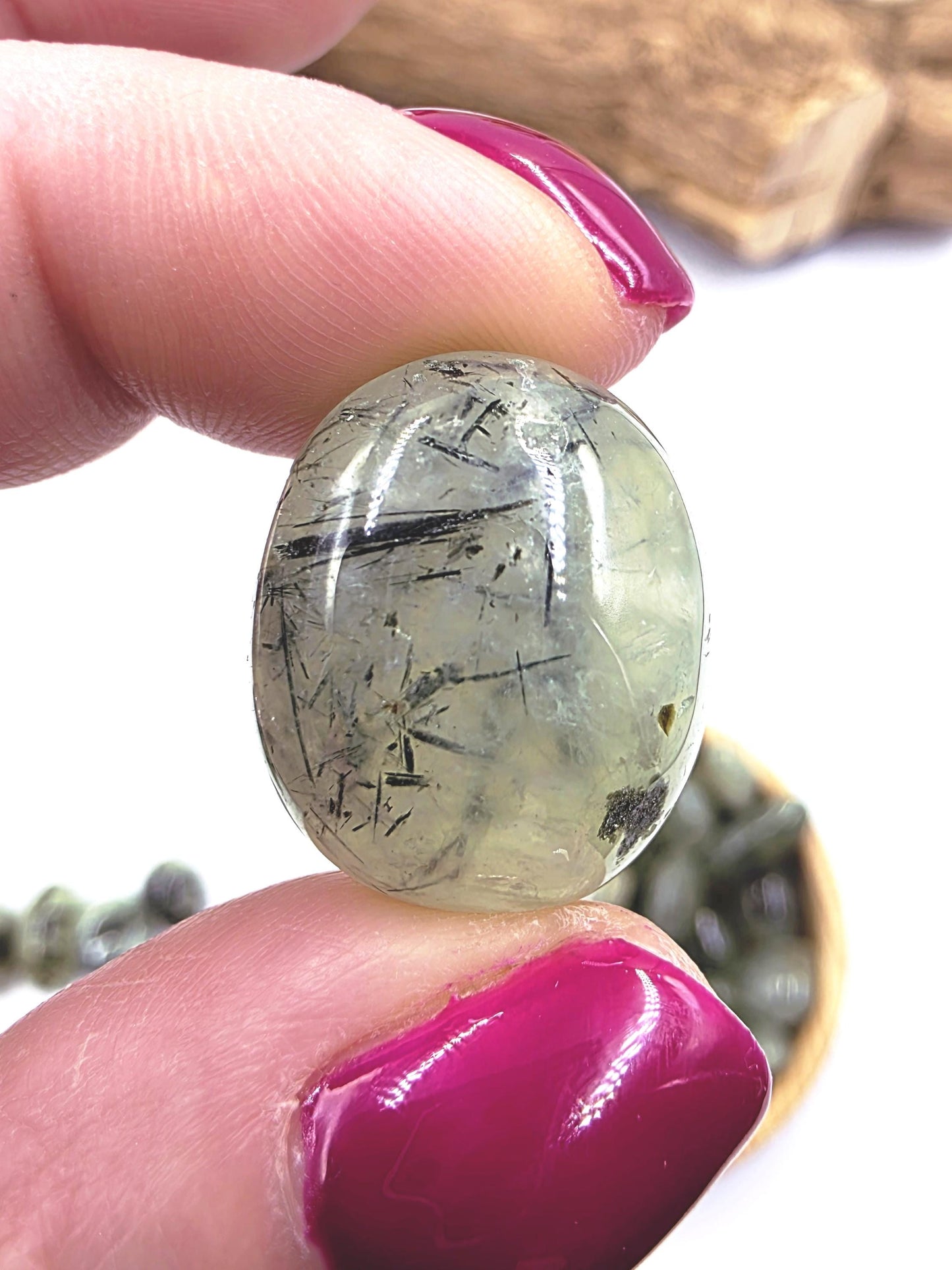Little Prehnite Tumble Stone – Peace, Intuition & Emotional Healing Crystal