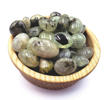 Little Prehnite Tumble Stone – Peace, Intuition & Emotional Healing Crystal