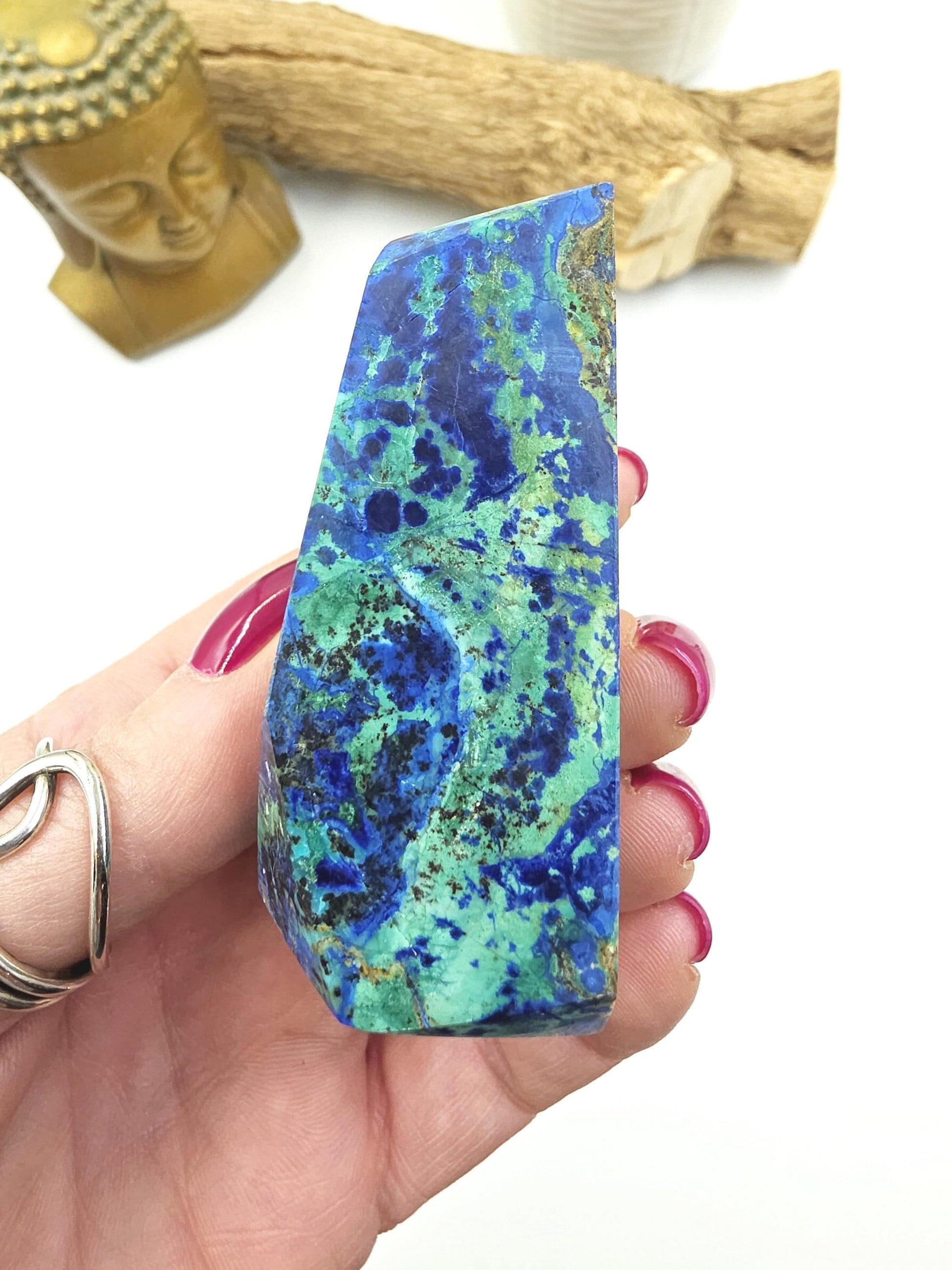 Azurite Freeform - Intuition & Spiritual Insight Third Eye Chakra Healing Crystal, 165g
