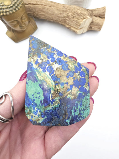 Azurite Freeform - Intuition & Spiritual Insight Third Eye Chakra Healing Crystal, 165g