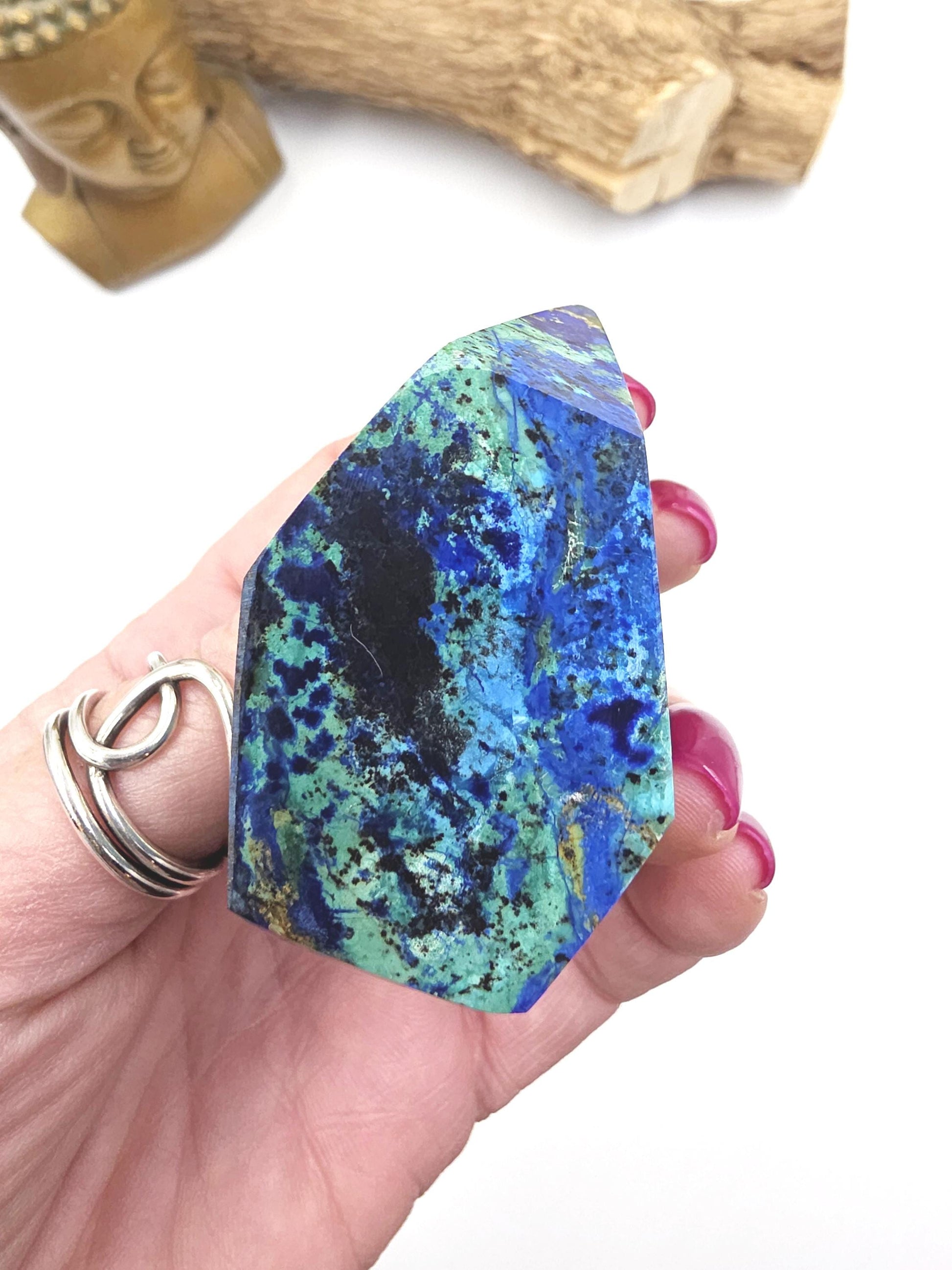 Azurite Freeform - Intuition & Spiritual Insight Third Eye Chakra Healing Crystal, 165g