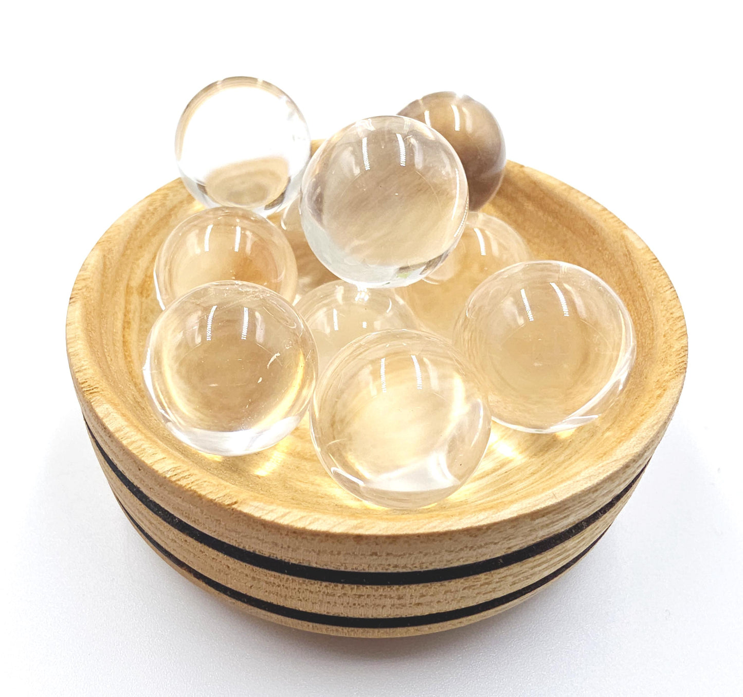 High Grade Clear Quartz Mini Sphere – Clarity, Energy Amplification & Healing Crystal Ball, 19+ mm