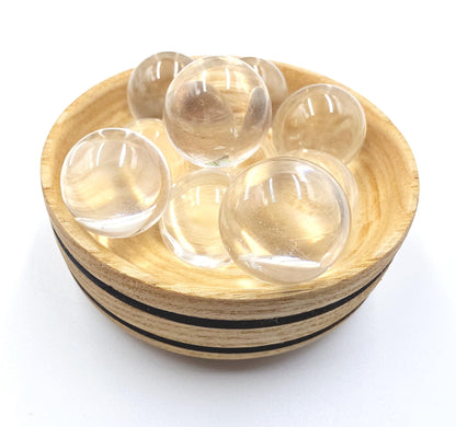High Grade Clear Quartz Mini Sphere – Clarity, Energy Amplification & Healing Crystal Ball, 19+ mm