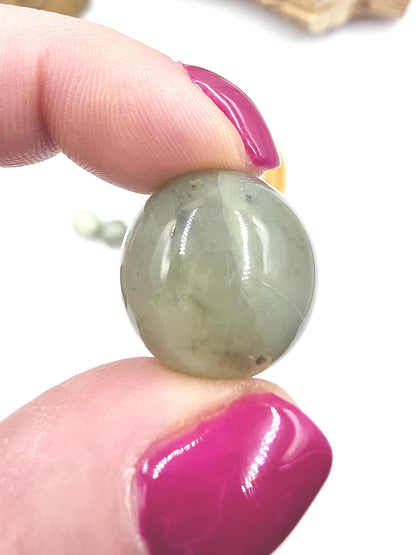 Jade Mini Crystal Sphere – Luck, Harmony & Prosperity Gemstone, approx 20mm