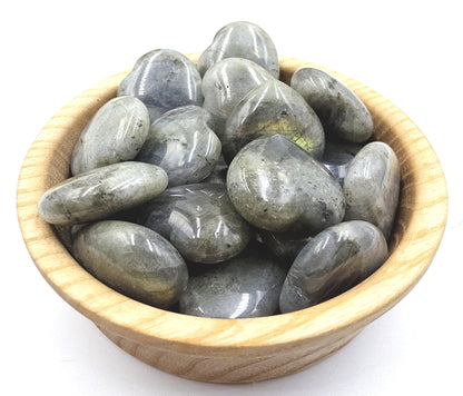 Labradorite Crystal Puff Heart – Intuition, Protection & Transformation Healing Stone