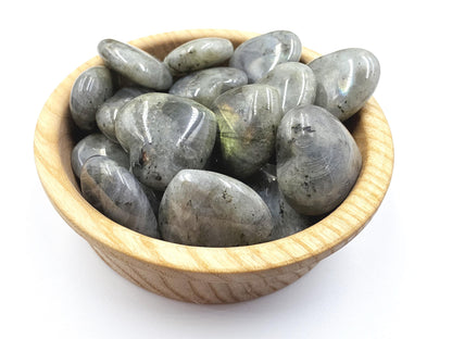 Labradorite Crystal Puff Heart – Intuition, Protection & Transformation Healing Stone