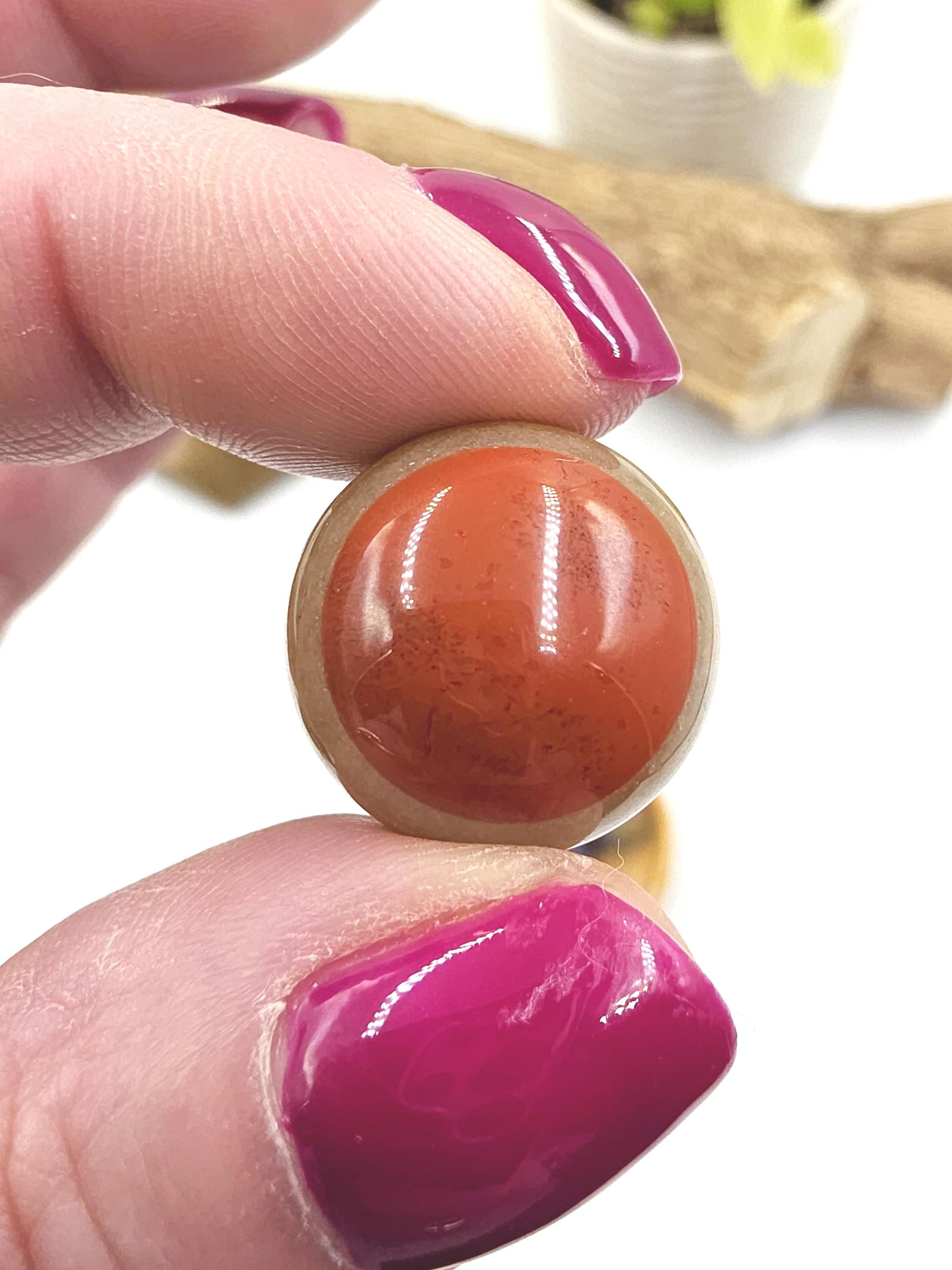 7 Layer Chakra Mini Crystal Sphere – Energy Balance, Healing & Meditation Gemstone, approx 20mm