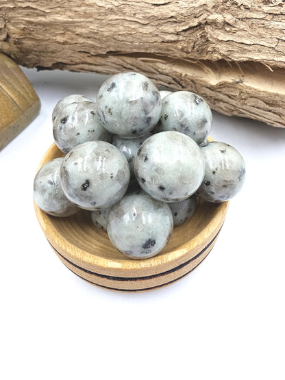 Kiwi Jasper Mini Crystal Sphere – Calm, Emotional Balance & Nurturing Energy Crystal