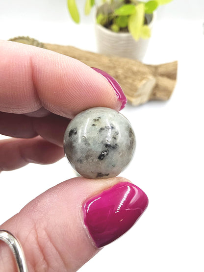 Kiwi Jasper Mini Crystal Sphere – Calm, Emotional Balance & Nurturing Energy Crystal
