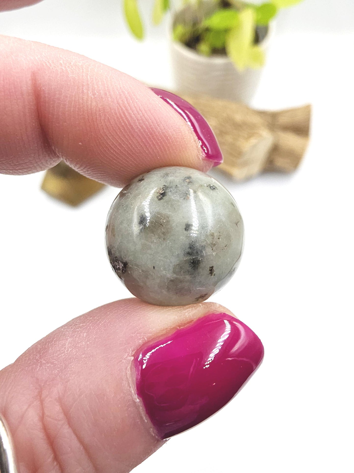 Kiwi Jasper Mini Crystal Sphere – Calm, Emotional Balance & Nurturing Energy Crystal