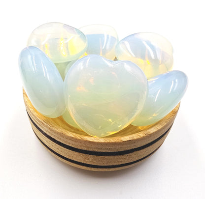 Opalite Crystal Heart – Calm, Emotional Clarity & Uplifting Energy Crystal
