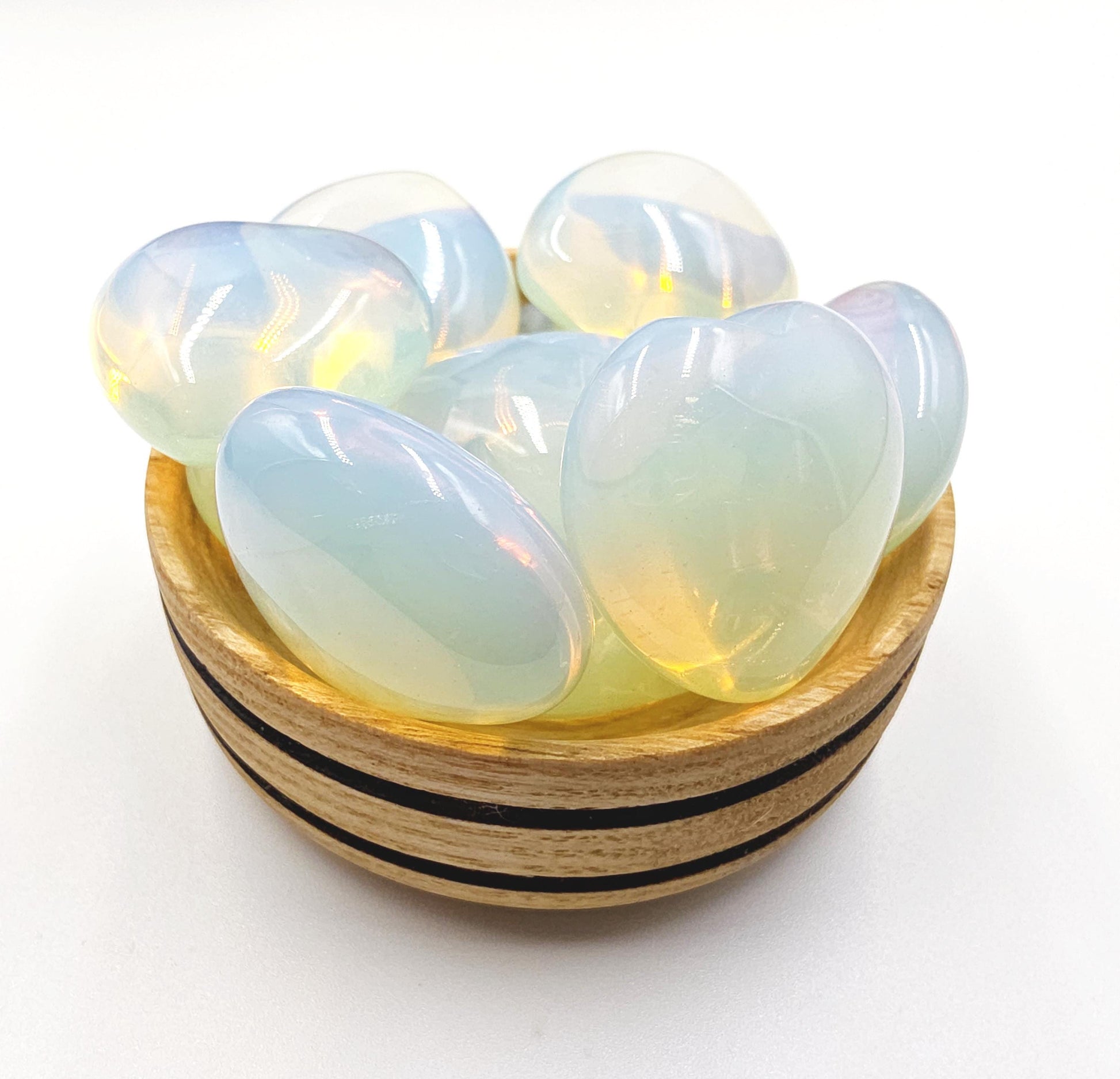 Opalite Crystal Heart – Calm, Emotional Clarity & Uplifting Energy Crystal