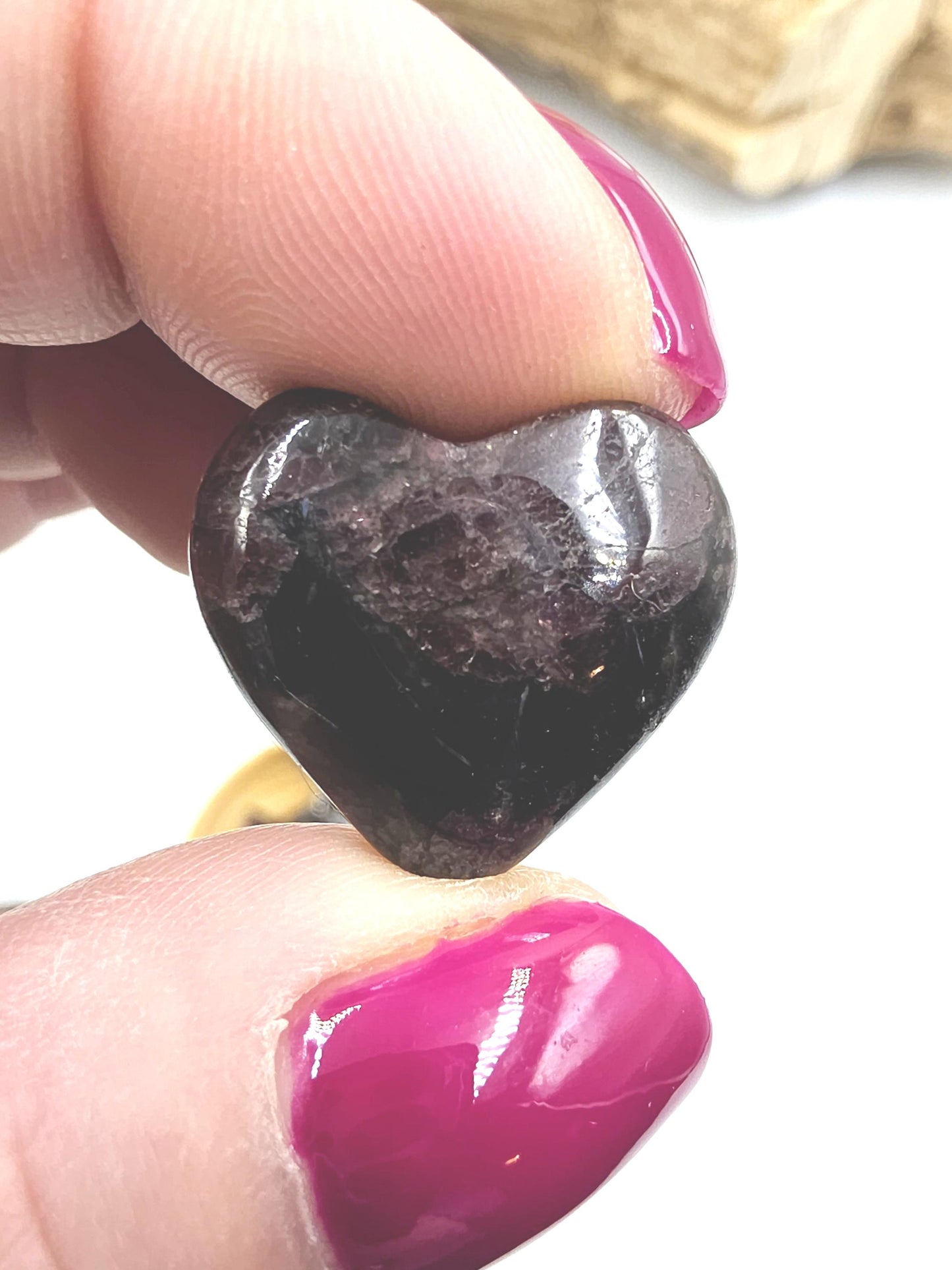 Mini Garnet Heart, Star and Moon Set – Strength, Passion & Protection Crystal Carving Trio