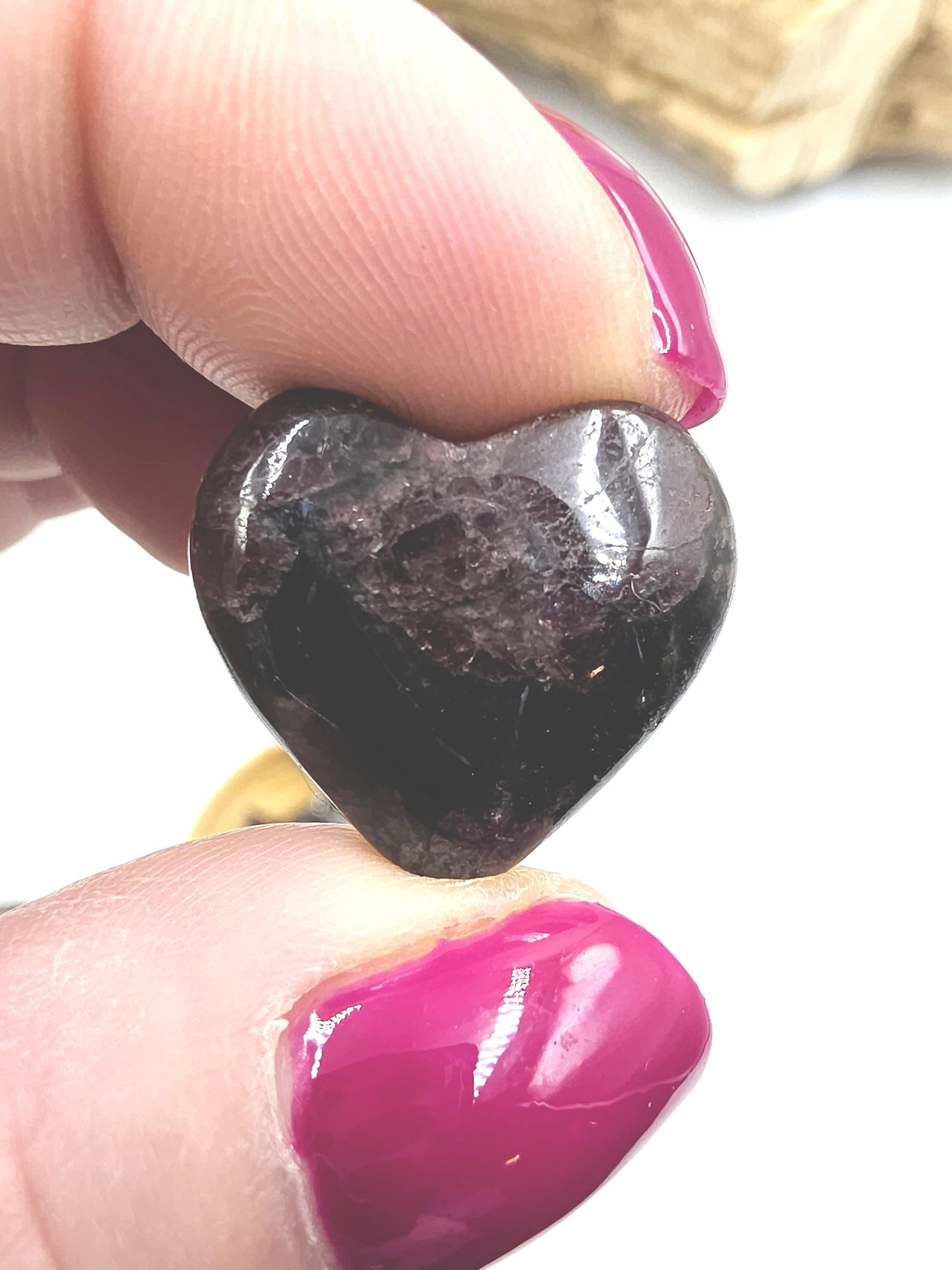 Mini Garnet Heart, Star and Moon Set – Strength, Passion & Protection Crystal Carving Trio
