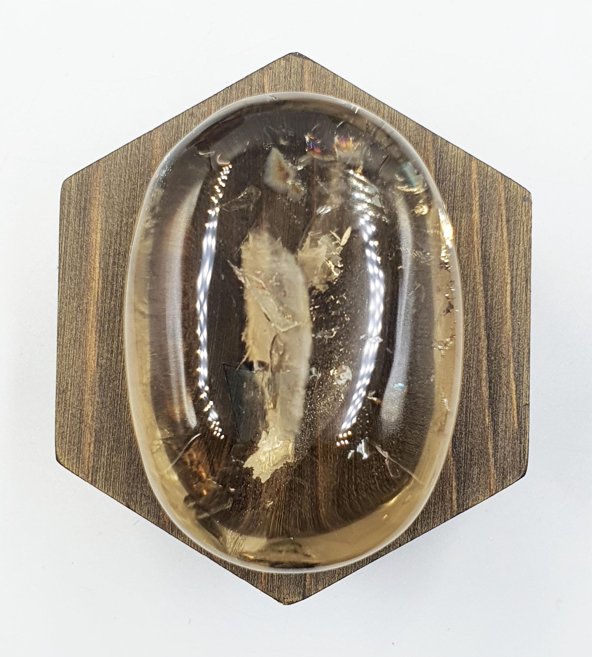 Large High Grade Large Smoky Quartz Palm Stone - Grounding & Protection Crystal, 185g