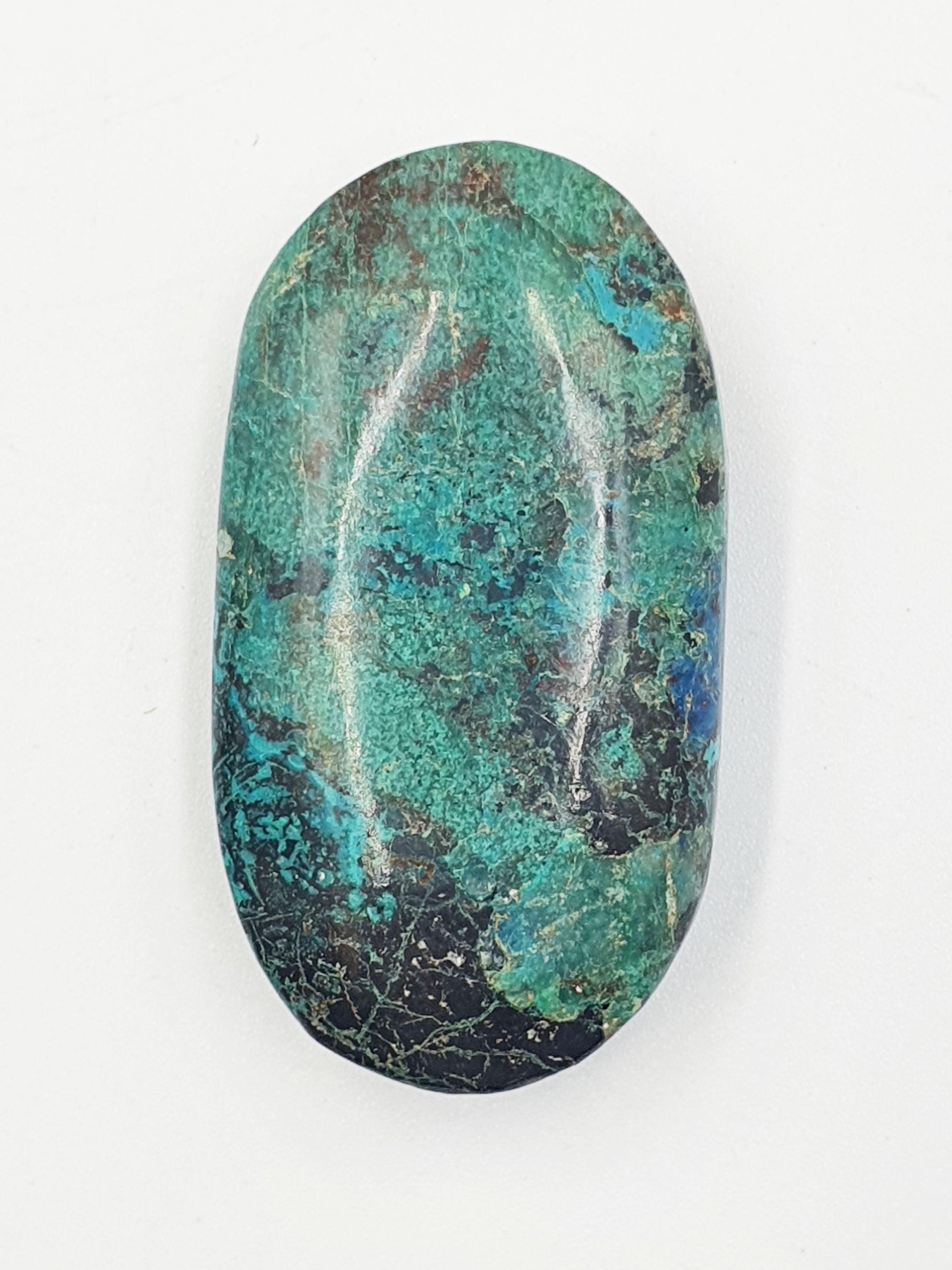 Phoenix Turquoise Palm Stone: Reiki and Meditation Crystal, 35g