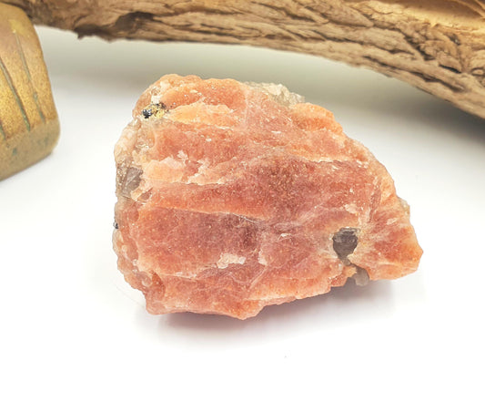 Sparkly Raw Sunstone Specimen – Joy, Confidence & Positive Energy Natural Crystal Piece, 95g