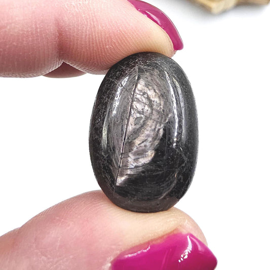 Mini Hypersthene Pebble Palm – Intuition, Protection & Deep Calm Crystal, 15g