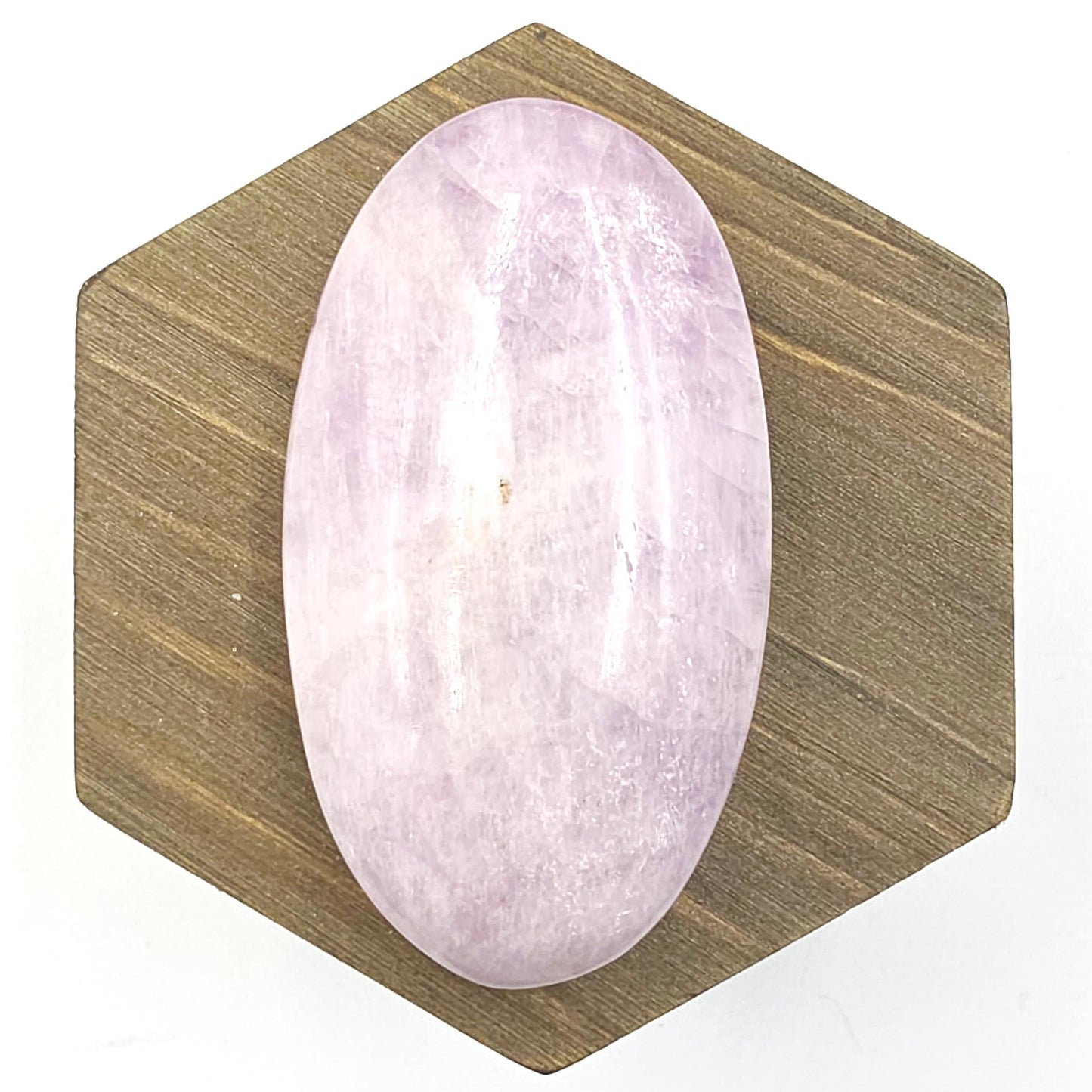 Flashy Kunzite Crystal Palm Stone - Heart Chakra & Emotional Healing Crystal, 110g