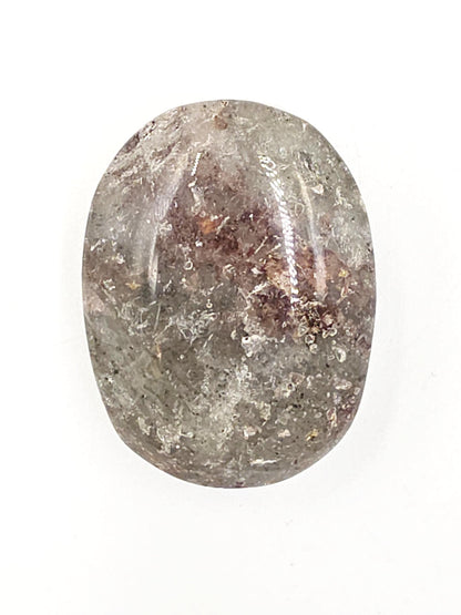 Garden Quartz (Lodolite) Palm Stone – Manifestation, Clarity & Inner Journey Healing Crystal, 50g