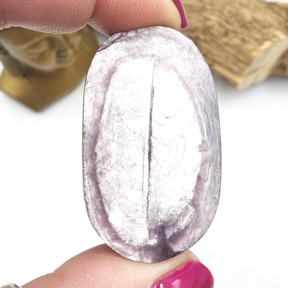 Little Purple Mica Palm Stone - Insight & Transformation Healing Crystal, 35g