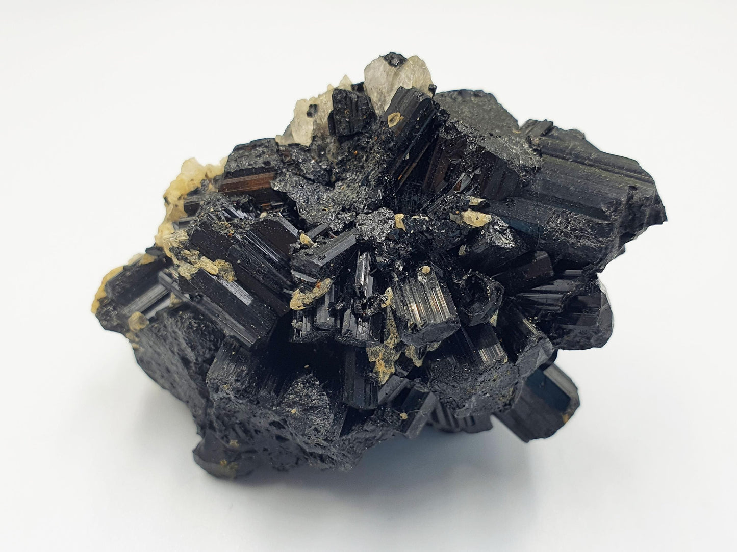 Flashy Raw Zambian Tourmaline Cluster Specimen - Natural Protection and Grounding Crystal - 90g