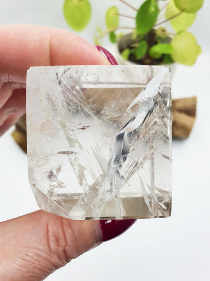 Clear Quartz Heptahedron (Cube) – Clarity, Energy Amplification & Manifestation Sacred Geometry Crystal, 185g